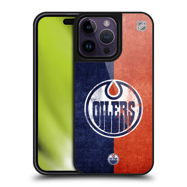 NHL Edmonton Oilers Half Distressed Gel Armour Case For Apple iPhone 14 Pro Max