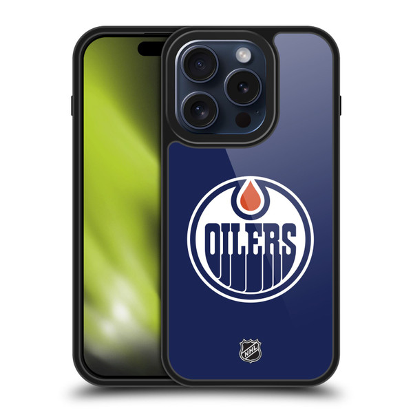NHL Edmonton Oilers Plain Gel Armour Case For Apple iPhone 15 Pro