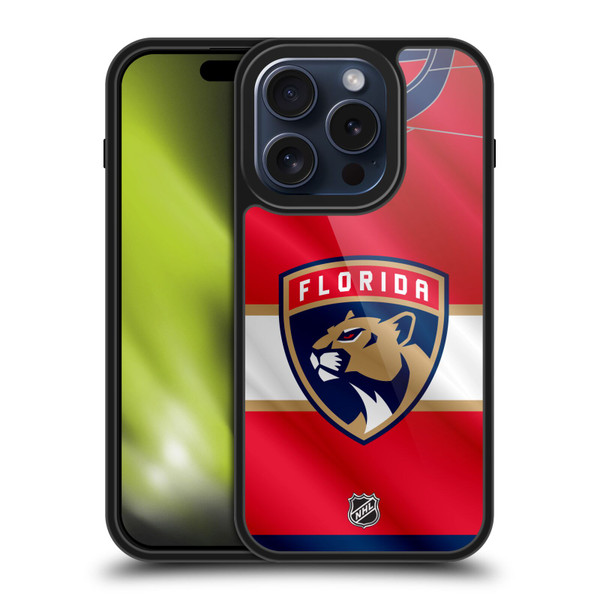 NHL Florida Panthers Jersey Gel Armour Case For Apple iPhone 15 Pro