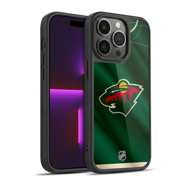NHL Minnesota Wild Jersey Gel Armour Case For Apple iPhone 14 Pro