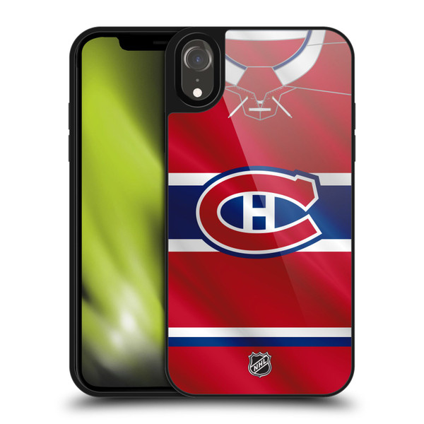 NHL Montreal Canadiens Jersey Gel Armour Case For Apple iPhone XR NHL Montreal Canadiens Jersey Gel Armour Case For Apple iPhone XR