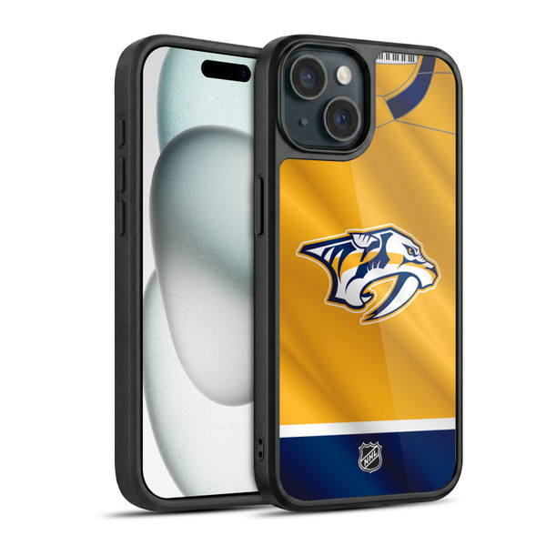 NHL Nashville Predators Jersey Gel Armour Case For Apple iPhone 15