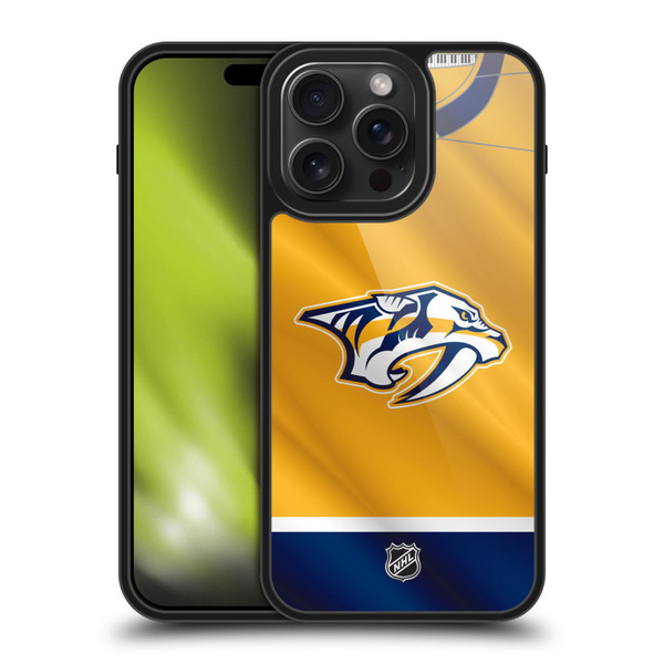 NHL Nashville Predators Jersey Gel Armour Case For Apple iPhone 15 Pro Max