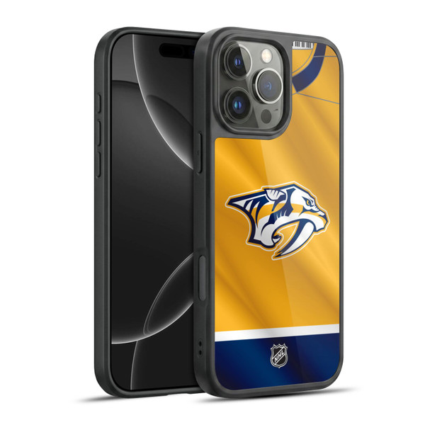 NHL Nashville Predators Jersey Gel Armour Case For Apple iPhone 16 Pro Max