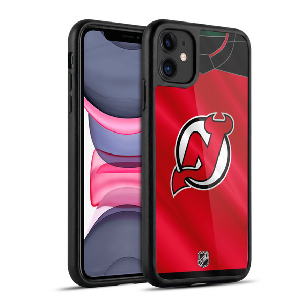 NHL New Jersey Devils Jersey Gel Armour Case For Apple iPhone 11