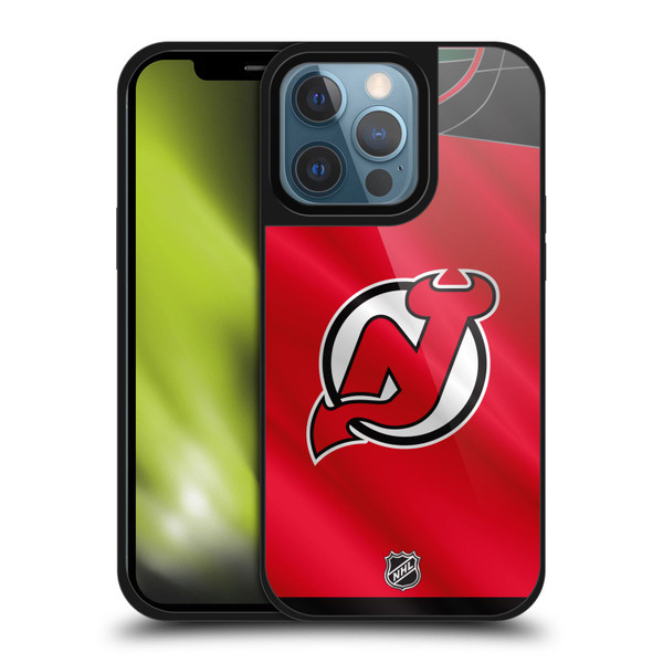 NHL New Jersey Devils Jersey Gel Armour Case For Apple iPhone 13 Pro