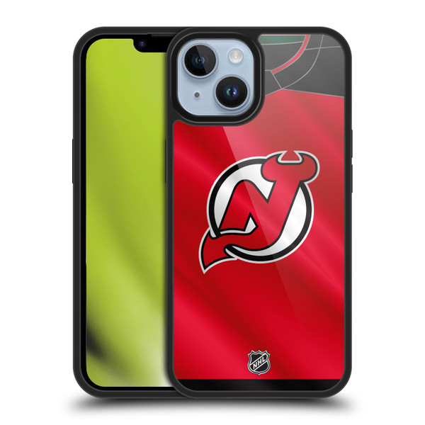 NHL New Jersey Devils Jersey Gel Armour Case For Apple iPhone 14