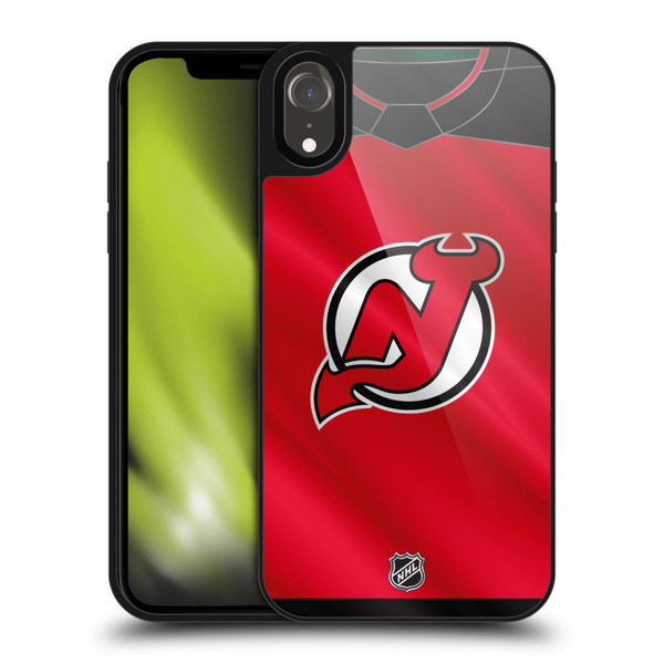 NHL New Jersey Devils Jersey Gel Armour Case For Apple iPhone XR