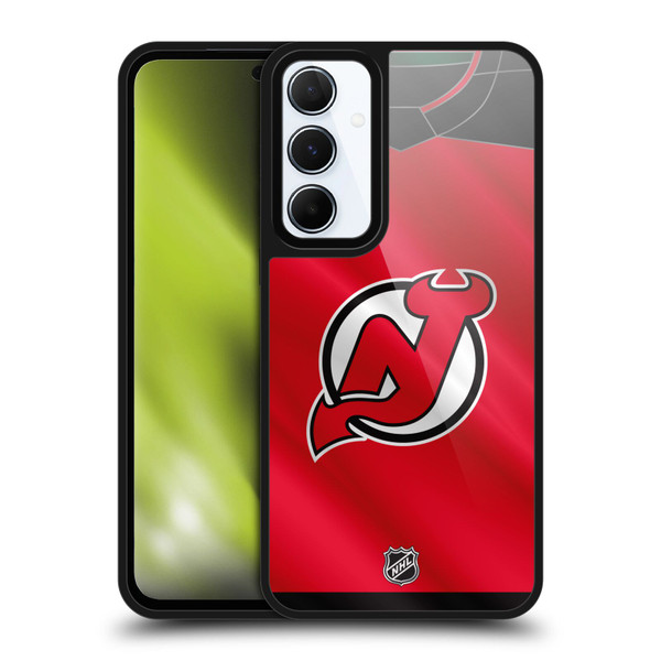 NHL New Jersey Devils Jersey Gel Armour Case For Samsung Galaxy A55 5G