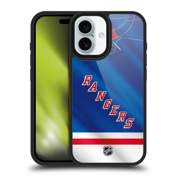 NHL New York Rangers Jersey Gel Armour Case For Apple iPhone 16