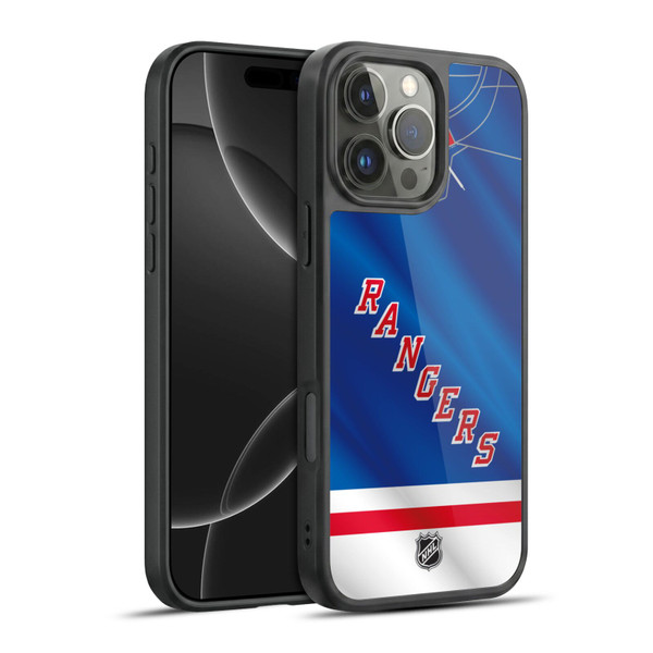 NHL New York Rangers Jersey Gel Armour Case For Apple iPhone 16 Pro Max