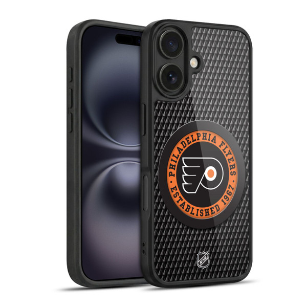 NHL Philadelphia Flyers Puck Texture Gel Armour Case For Apple iPhone 16