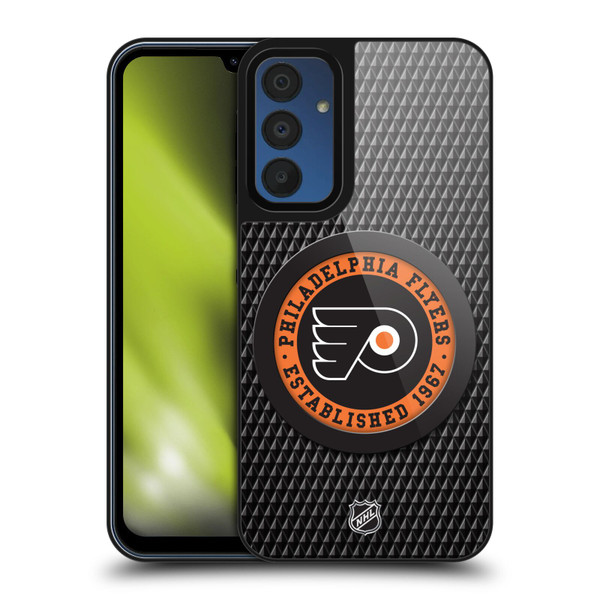 NHL Philadelphia Flyers Puck Texture Gel Armour Case For Samsung Galaxy A15