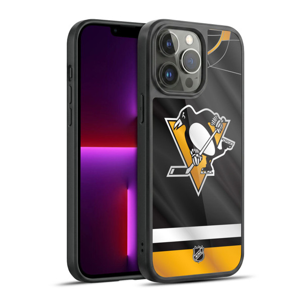 NHL Pittsburgh Penguins Jersey Gel Armour Case For Apple iPhone 13 Pro Max