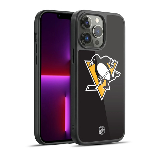 NHL Pittsburgh Penguins Plain Gel Armour Case For Apple iPhone 13 Pro Max