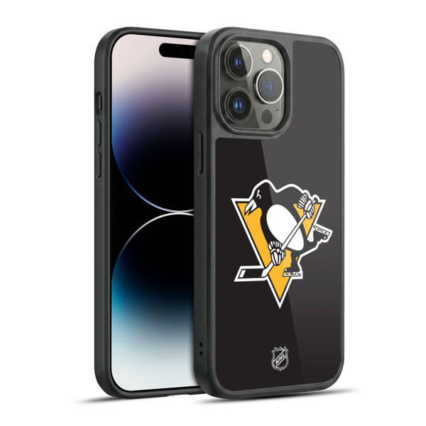 NHL Pittsburgh Penguins Plain Gel Armour Case For Apple iPhone 14 Pro Max