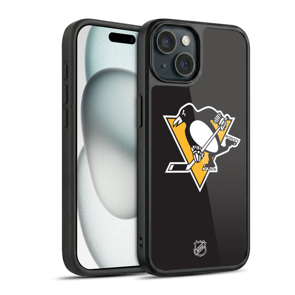 NHL Pittsburgh Penguins Plain Gel Armour Case For Apple iPhone 15