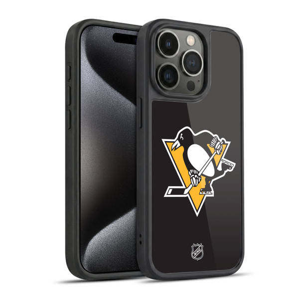 NHL Pittsburgh Penguins Plain Gel Armour Case For Apple iPhone 15 Pro