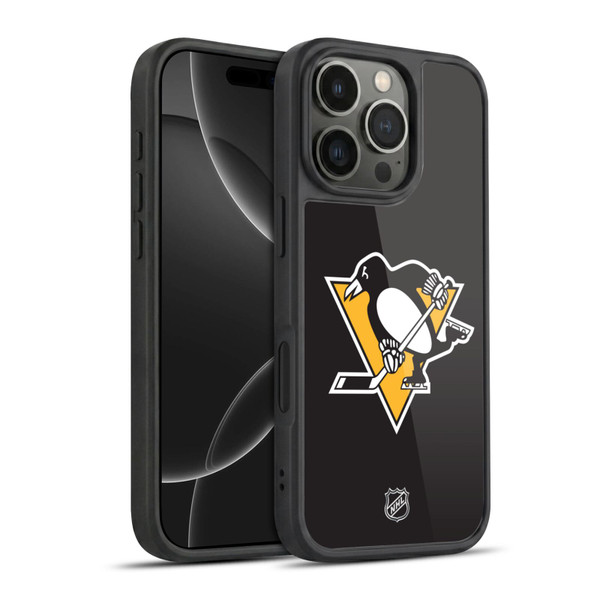 NHL Pittsburgh Penguins Plain Gel Armour Case For Apple iPhone 16 Pro