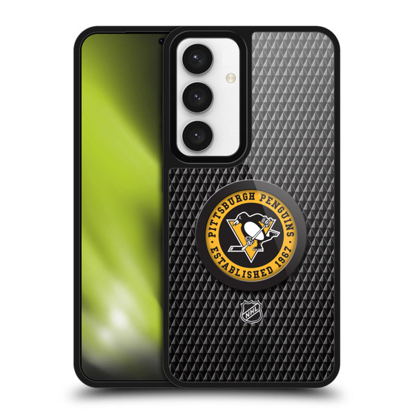 NHL Pittsburgh Penguins Puck Texture Gel Armour Case For Samsung Galaxy S24 5G