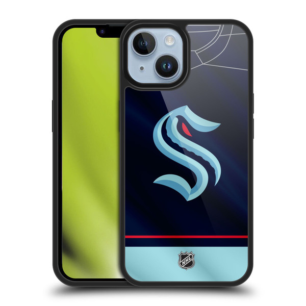 NHL Seattle Kraken Jersey Gel Armour Case For Apple iPhone 14 NHL Seattle Kraken Jersey Gel Armour Case For Apple iPhone 14