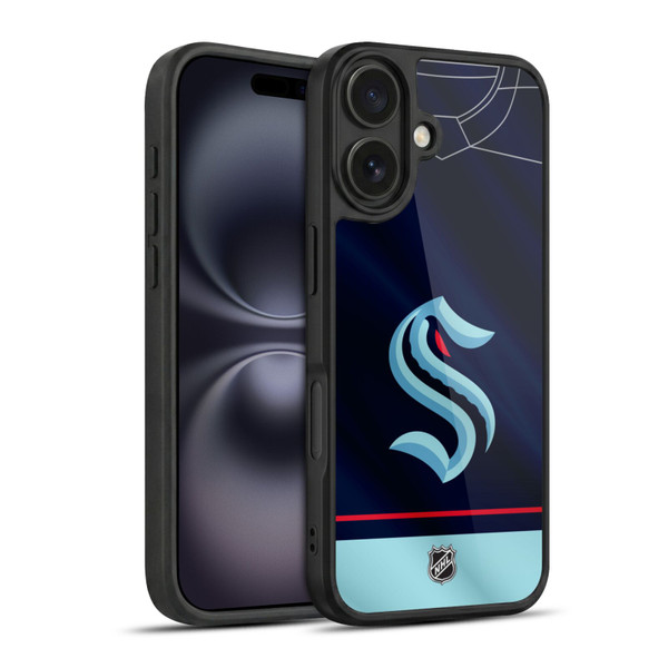 NHL Seattle Kraken Jersey Gel Armour Case For Apple iPhone 16