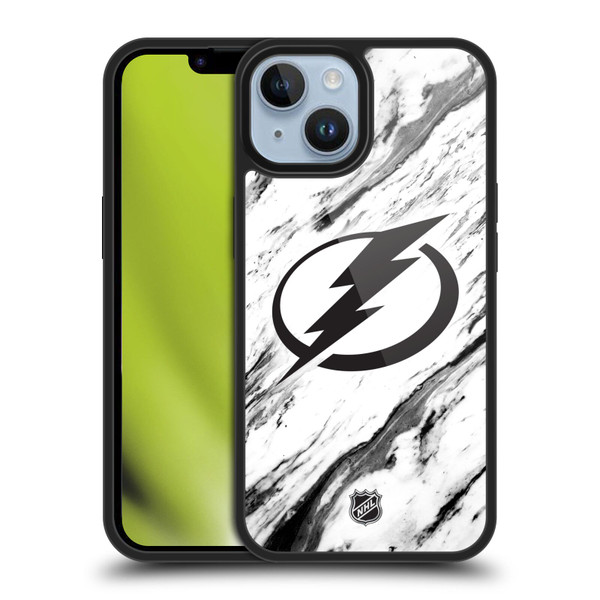 NHL Tampa Bay Lightning Marble Gel Armour Case For Apple iPhone 14