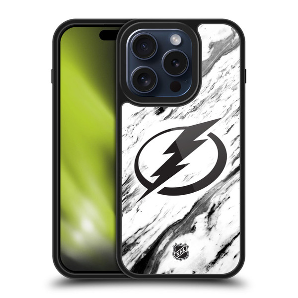 NHL Tampa Bay Lightning Marble Gel Armour Case For Apple iPhone 15 Pro NHL Tampa Bay Lightning Marble Gel Armour Case For Apple iPhone 15 Pro