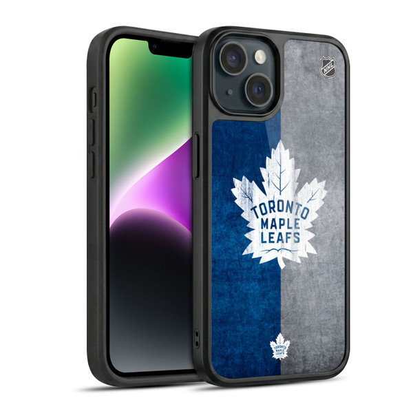 NHL Toronto Maple Leafs Half Distressed Gel Armour Case For Apple iPhone 14