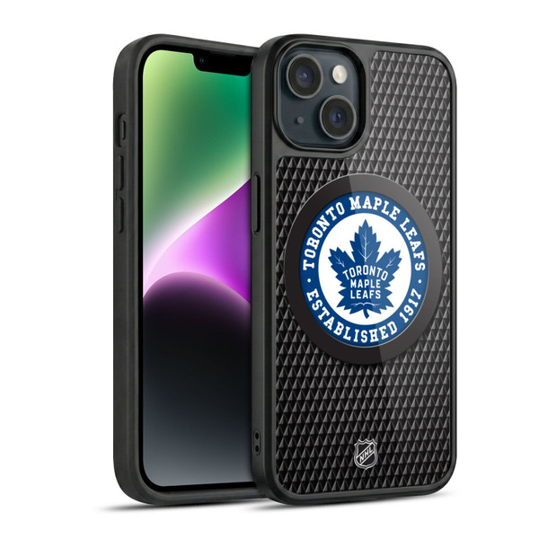 NHL Toronto Maple Leafs Puck Texture Gel Armour Case For Apple iPhone 14