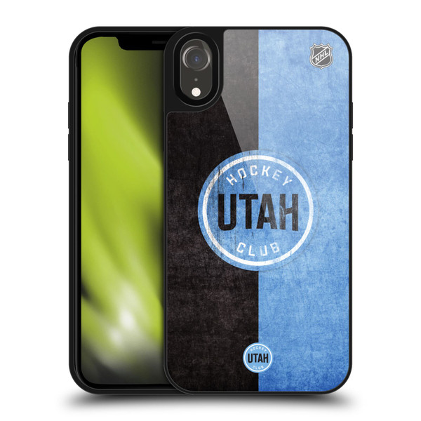 NHL Utah Hockey Club Half Distressed Gel Armour Case For Apple iPhone XR