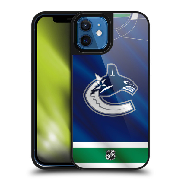 NHL Vancouver Canucks Jersey Gel Armour Case For Apple iPhone 12 / iPhone 12 Pro