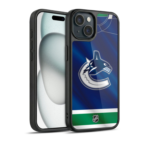 NHL Vancouver Canucks Jersey Gel Armour Case For Apple iPhone 15
