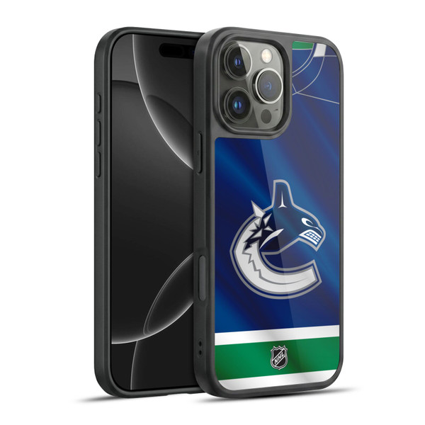 NHL Vancouver Canucks Jersey Gel Armour Case For Apple iPhone 16 Pro Max