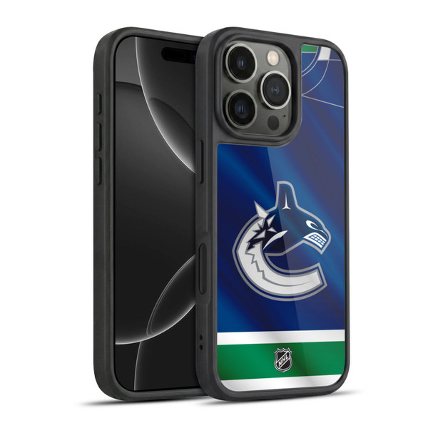 NHL Vancouver Canucks Jersey Gel Armour Case For Apple iPhone 16 Pro