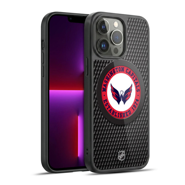 NHL Washington Capitals Puck Texture Gel Armour Case For Apple iPhone 13 Pro Max