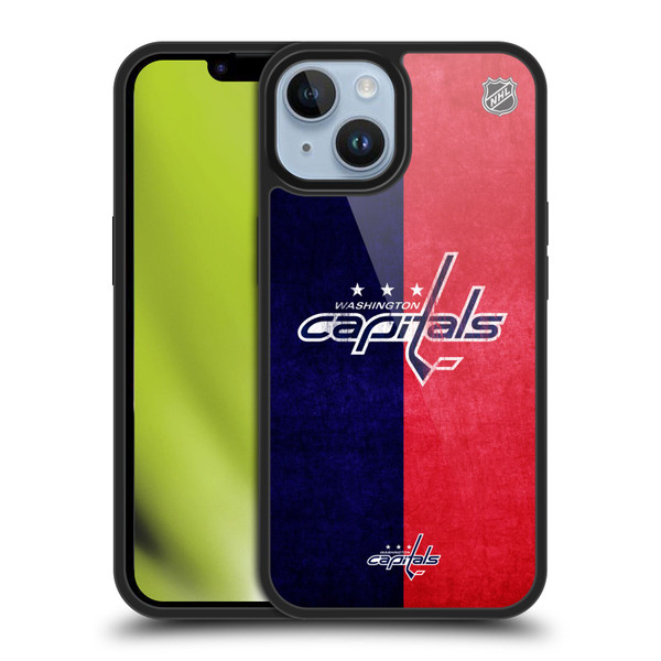 NHL Washington Capitals Half Distressed Gel Armour Case For Apple iPhone 14
