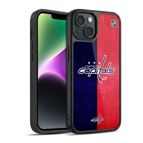 NHL Washington Capitals Half Distressed Gel Armour Case For Apple iPhone 14