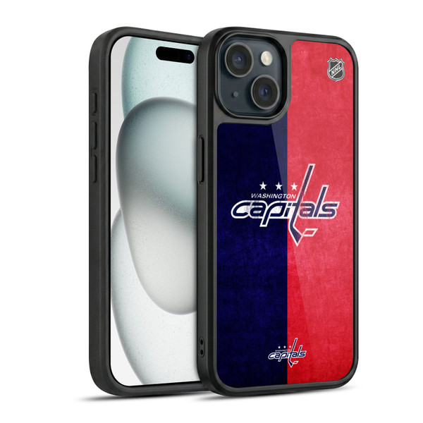 NHL Washington Capitals Half Distressed Gel Armour Case For Apple iPhone 15
