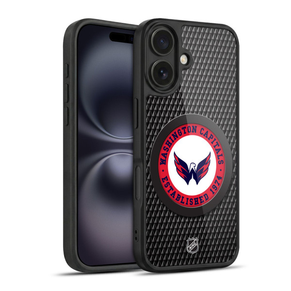 NHL Washington Capitals Puck Texture Gel Armour Case For Apple iPhone 16