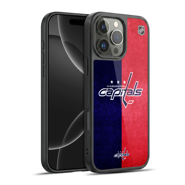NHL Washington Capitals Half Distressed Gel Armour Case For Apple iPhone 16 Pro Max