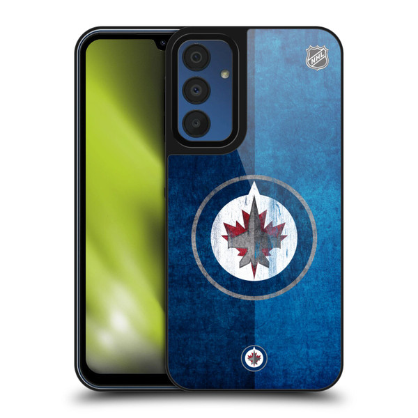 NHL Winnipeg Jets Half Distressed Gel Armour Case For Samsung Galaxy A15