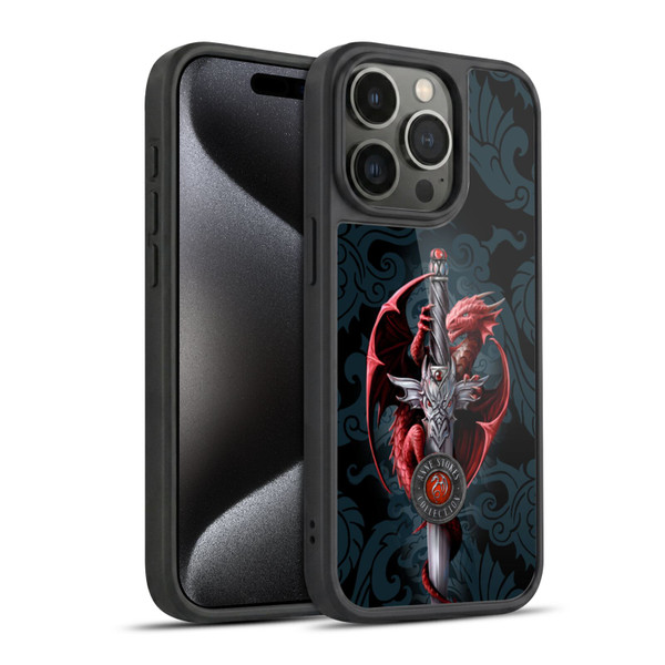 Anne Stokes Dragons Dagger Gel Armour Case For Apple iPhone 15 Pro
