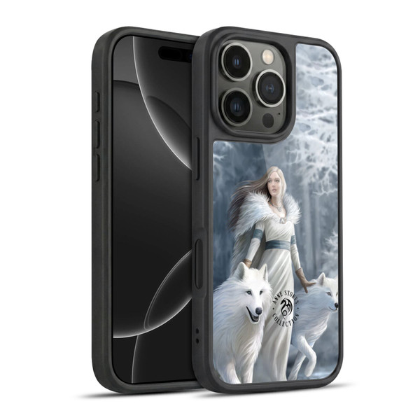 Anne Stokes Wolves Winter Guardians Gel Armour Case For Apple iPhone 16 Pro