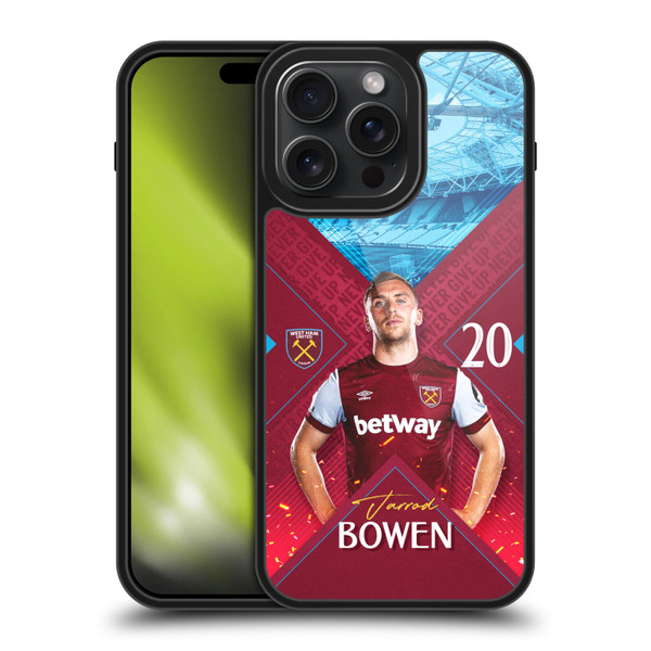 West Ham United FC 2023/24 First Team Jarrod Bowen Gel Armour Case For Apple iPhone 15 Pro Max