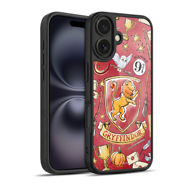 Harry Potter Deathly Hallows XIII Gryffindor Pattern Gel Armour Case For Apple iPhone 16
