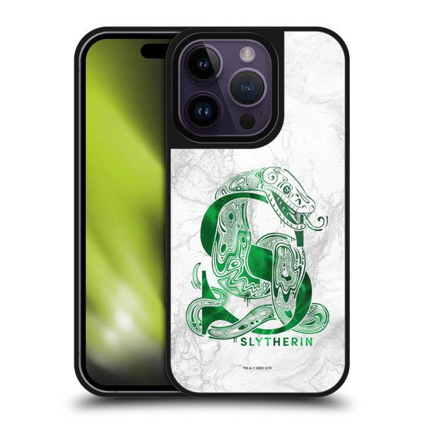 Harry Potter Deathly Hallows IX Slytherin Aguamenti Gel Armour Case For Apple iPhone 14 Pro Harry Potter Deathly Hallows IX Slytherin Aguamenti Gel Armour Case For Apple iPhone 14 Pro