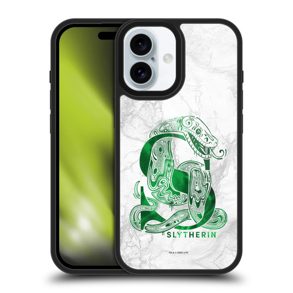 Harry Potter Deathly Hallows IX Slytherin Aguamenti Gel Armour Case For Apple iPhone 16 Harry Potter Deathly Hallows IX Slytherin Aguamenti Gel Armour Case For Apple iPhone 16