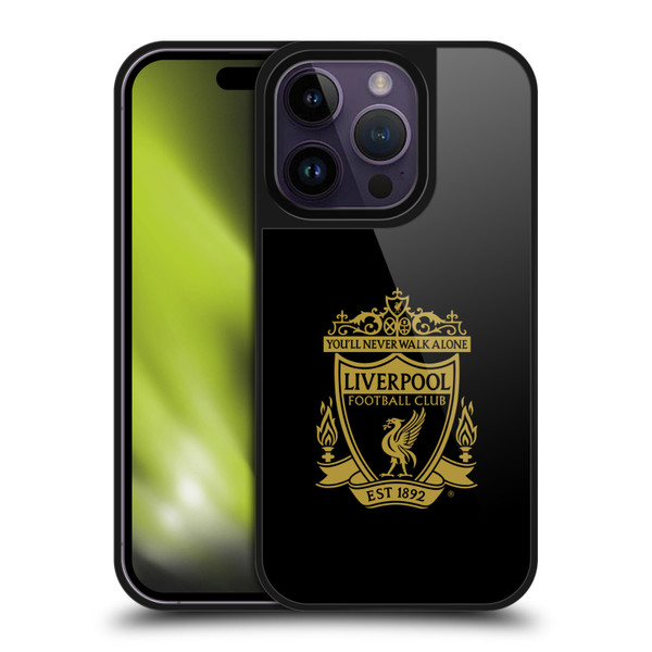 Liverpool Football Club Crest 1 Black 3 Gel Armour Case For Apple iPhone 14 Pro