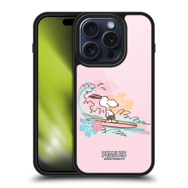 Peanuts Beach Snoopy Surf Gel Armour Case For Apple iPhone 15 Pro Peanuts Beach Snoopy Surf Gel Armour Case For Apple iPhone 15 Pro